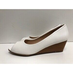 JC Women slip on open  Toe  - 2 inches wedge Heel Shoes Size US 7.5